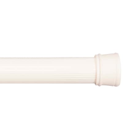 Kenney Mfg Twist & Fit No Tools Spring Tension Shower Curtain Rod, 36-63in, Alabaster KN609S/87V1